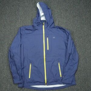 Southern Tide Jacket Mens XXL Blue T3 Tide To Trail Hooded Rain Full Zip
